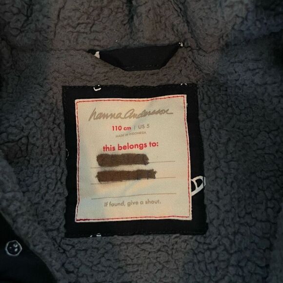 Hanna Andersson Outer Space Planet Lined Hooded Jacket size 110cm US Size 5 - Picture 2 of 5